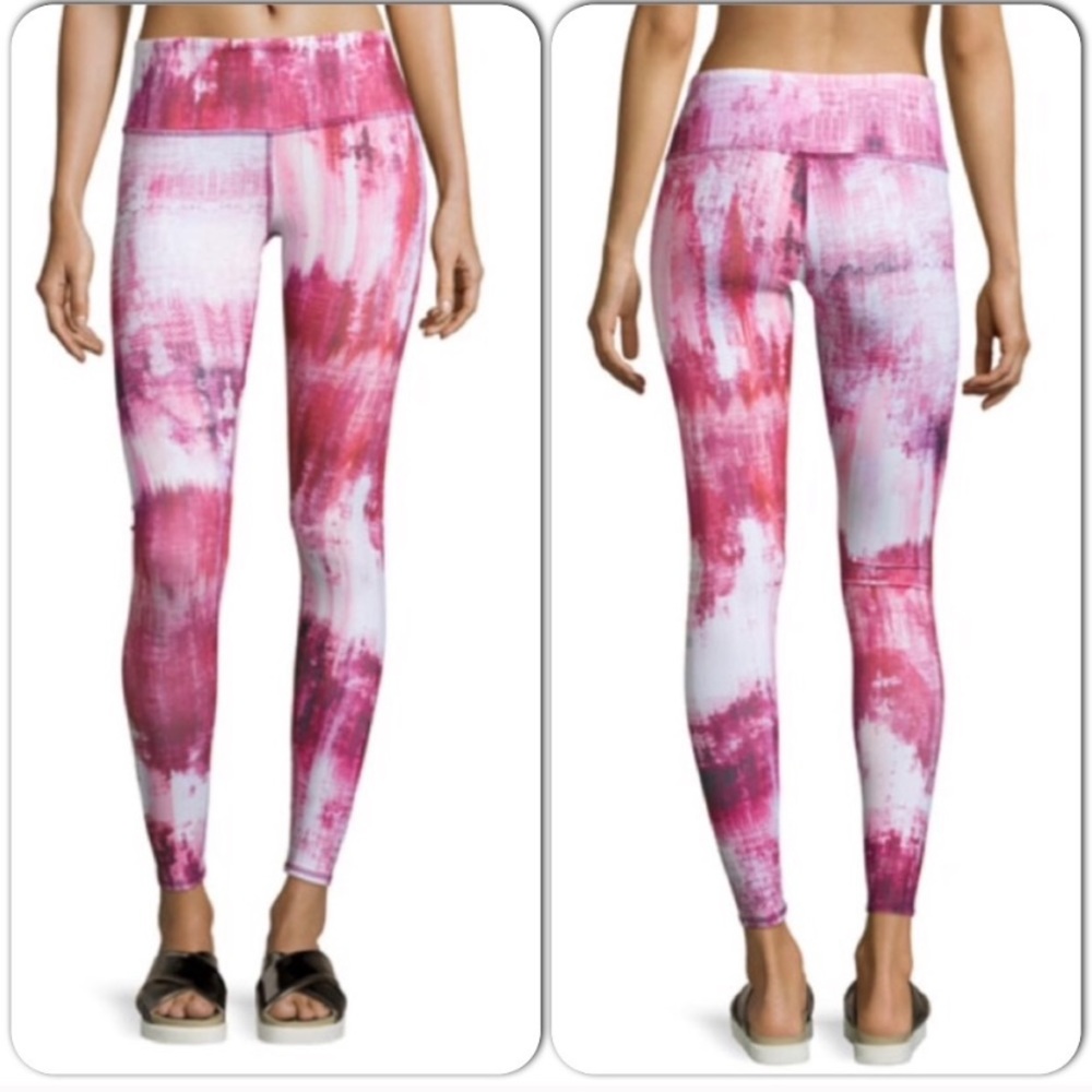 Alo yoga airbrush pink desert sunset gym leggings